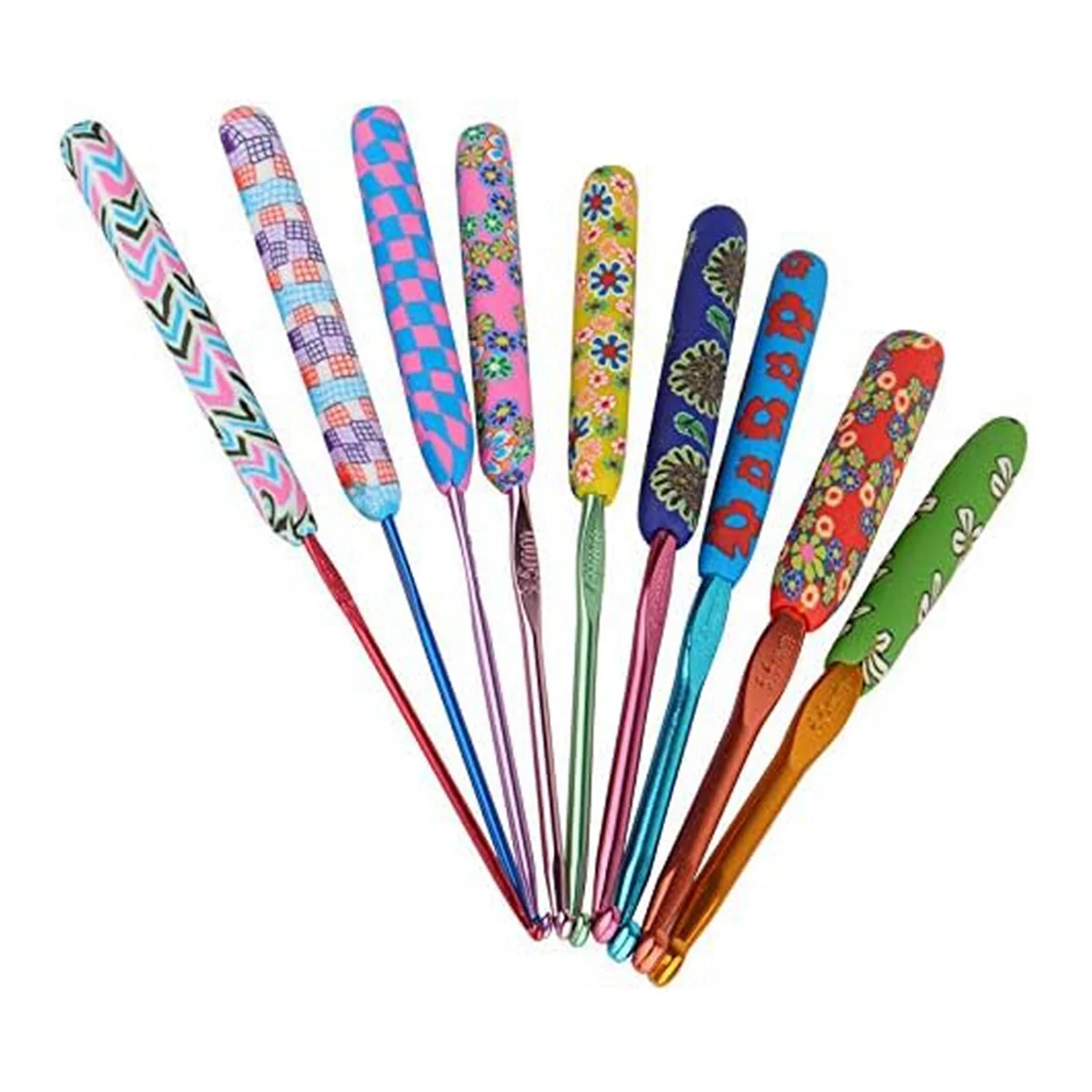 Warm Crochet Hooks for Grandmother, Art Aluminum Soft Grip Crochet Needles for Crocheting, for Crochet Yarn Craft