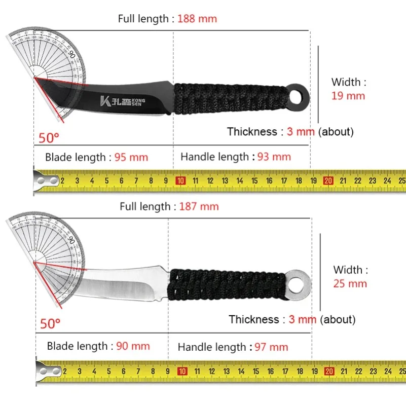 Kitchen Boning Knife Multifunctional Butcher Knife Household Paring Knife Meat Fruit Vegetables Cutting Tools BBQ for Cooking
