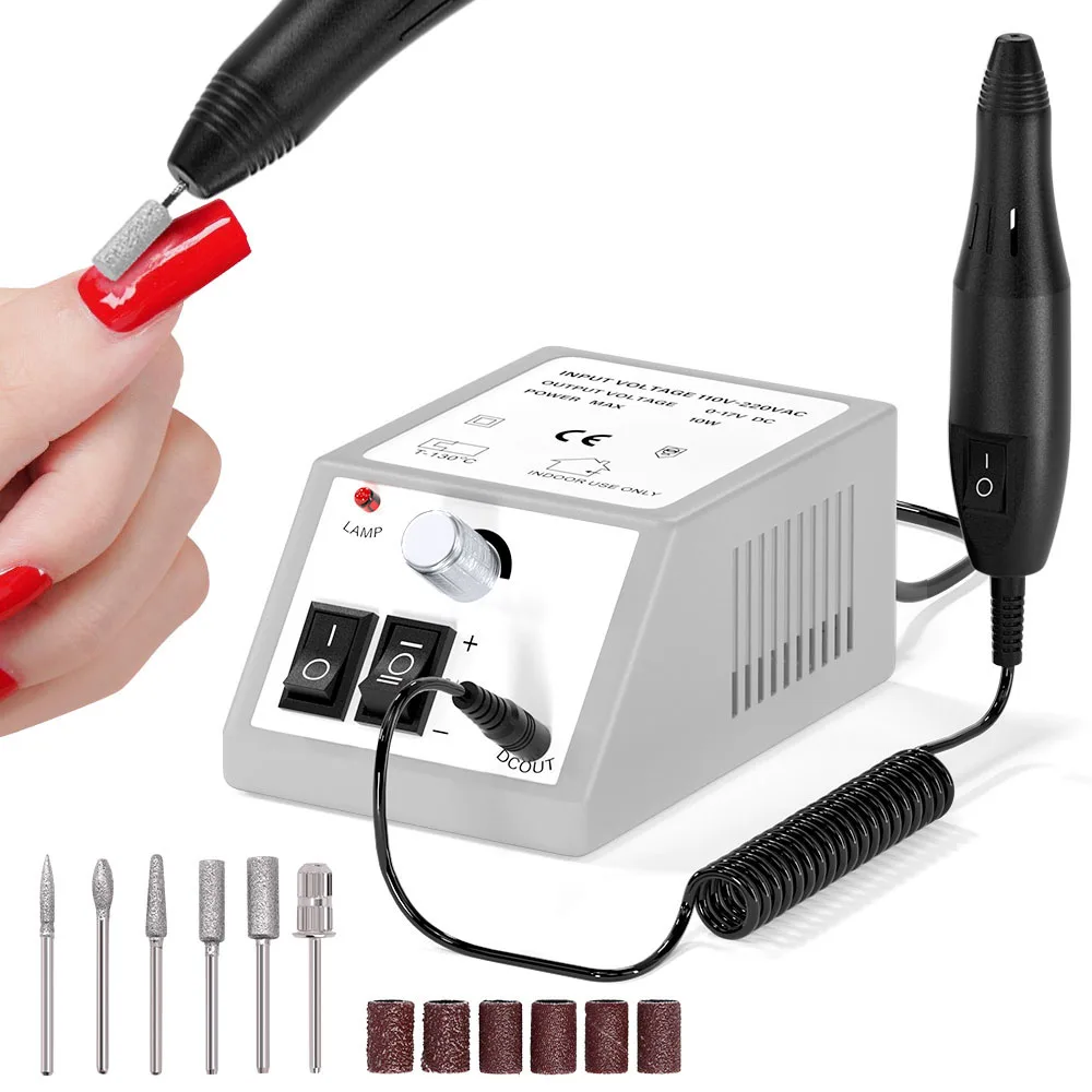 LULAA Electric Nail Drill Machine Professional Nail Lathe For Gel Polishing Drill Home Salon Manicure Equipment Tool