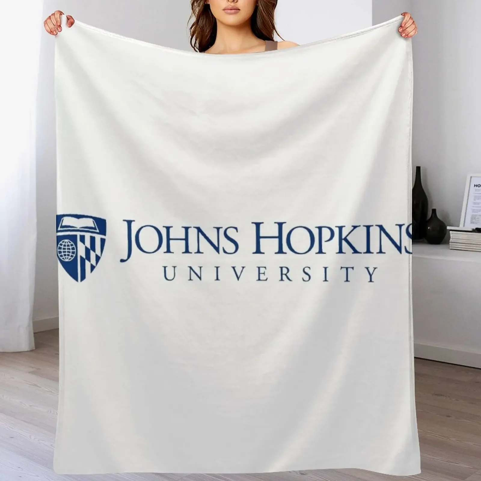 

Johns Hopkins University logo Throw Blanket Beach christmas gifts bed plaid Thermals For Travel Blankets