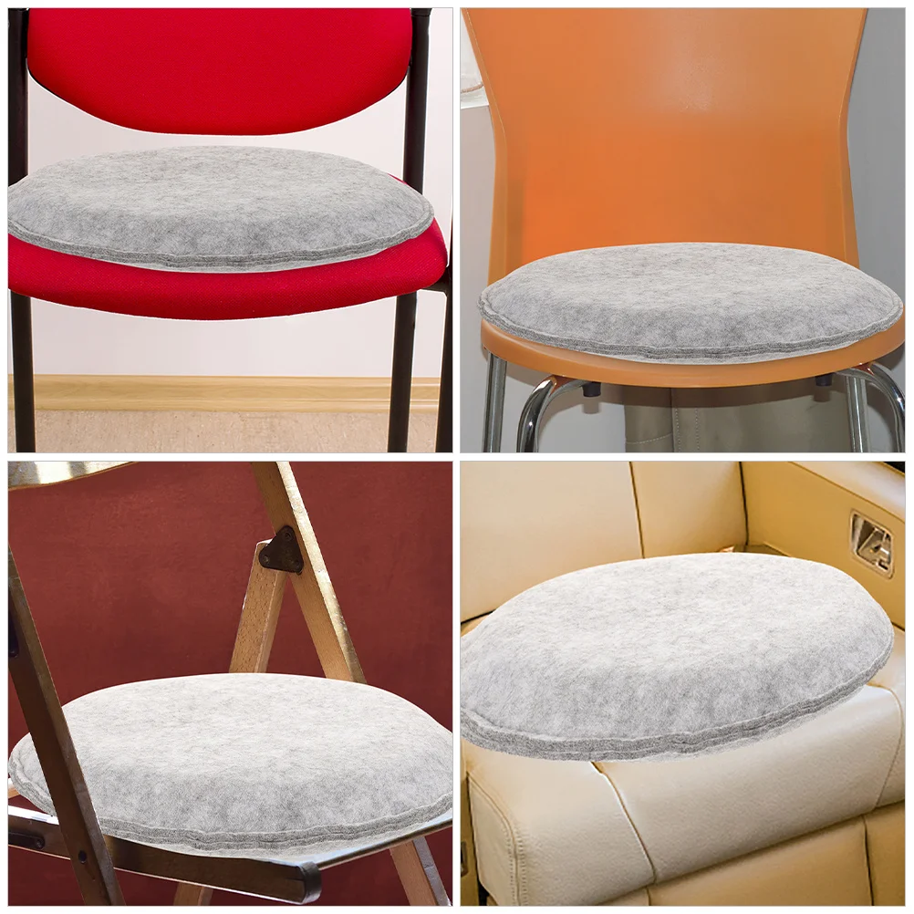 

2Pcs Felt Chair Cushion Needle Felting Multi- Car Seat Pad Comfortable Support Seat Cushion Seats Pad