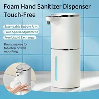 400ML Large Capacity Touchless Countertop Or Wall-Mounted 4-Gears Adjustable Foam/Gels Smart Infringing Automatic Soap Dispenser