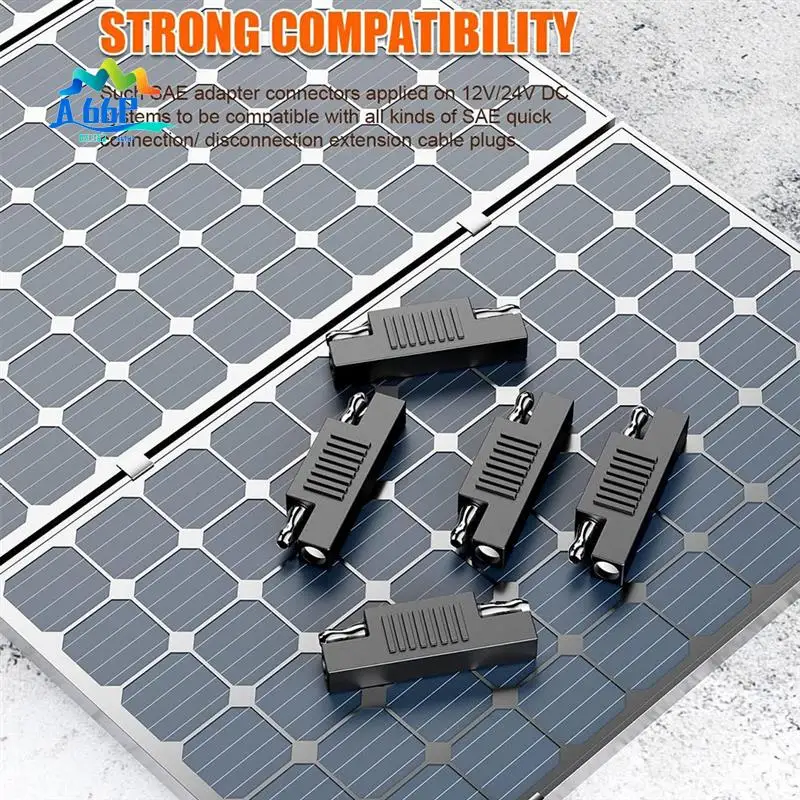 

Разъем A66P-SAE SAE для SAE, обратный быстроразъемный кабель с обратным разъемом, адаптер для зарядного устройства для солнечной панели, 5 шт.