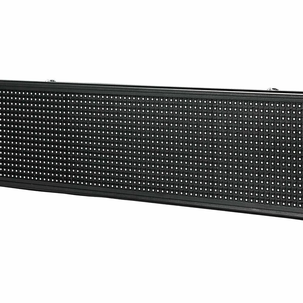 100,08 x 19,05 cm LED-Schild Scrolling Message Display Board RGB 7-Farben programmierbare Platine für kommerzielle Werbeparty