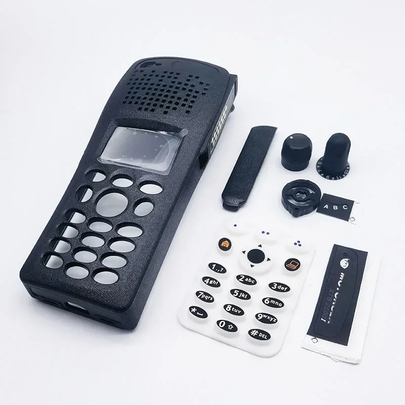 

Set Front Cover Case Housing with Volume Channel Knobs Keypad Dust Cover for Motorola XTS2500 XTS2500I Two Way Radio