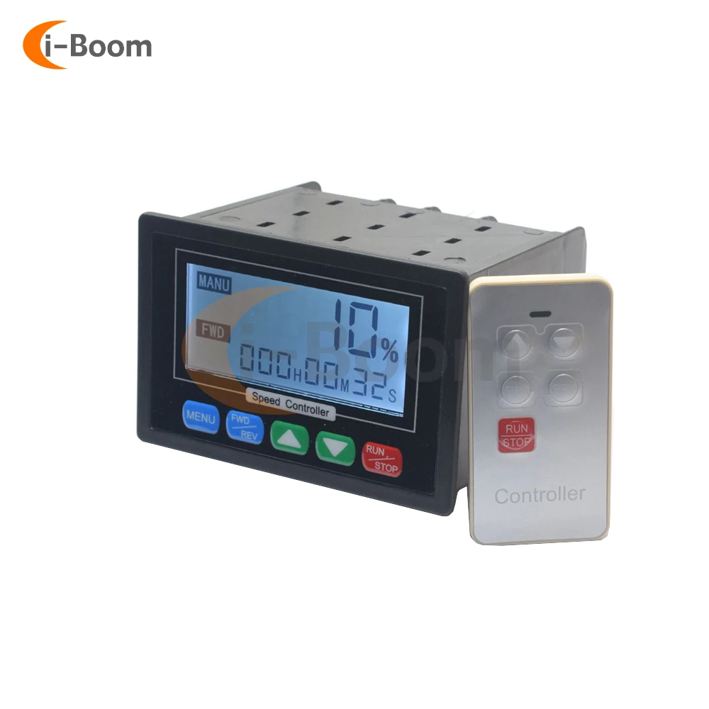 DC10V-55V Smart PWM DC Motor Speed Controller LCD Digital Display Remote Control Speed Control Instruments