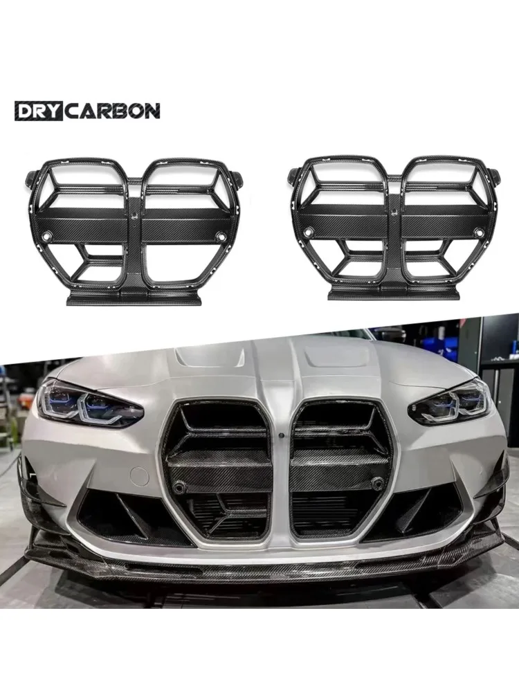 

Dry Carbon Fiber Car Front Bumper Racing Grills Front Grille Body Kits For BMW G80 M3 G82 G83 M42021+ C/V/S Style Accessories