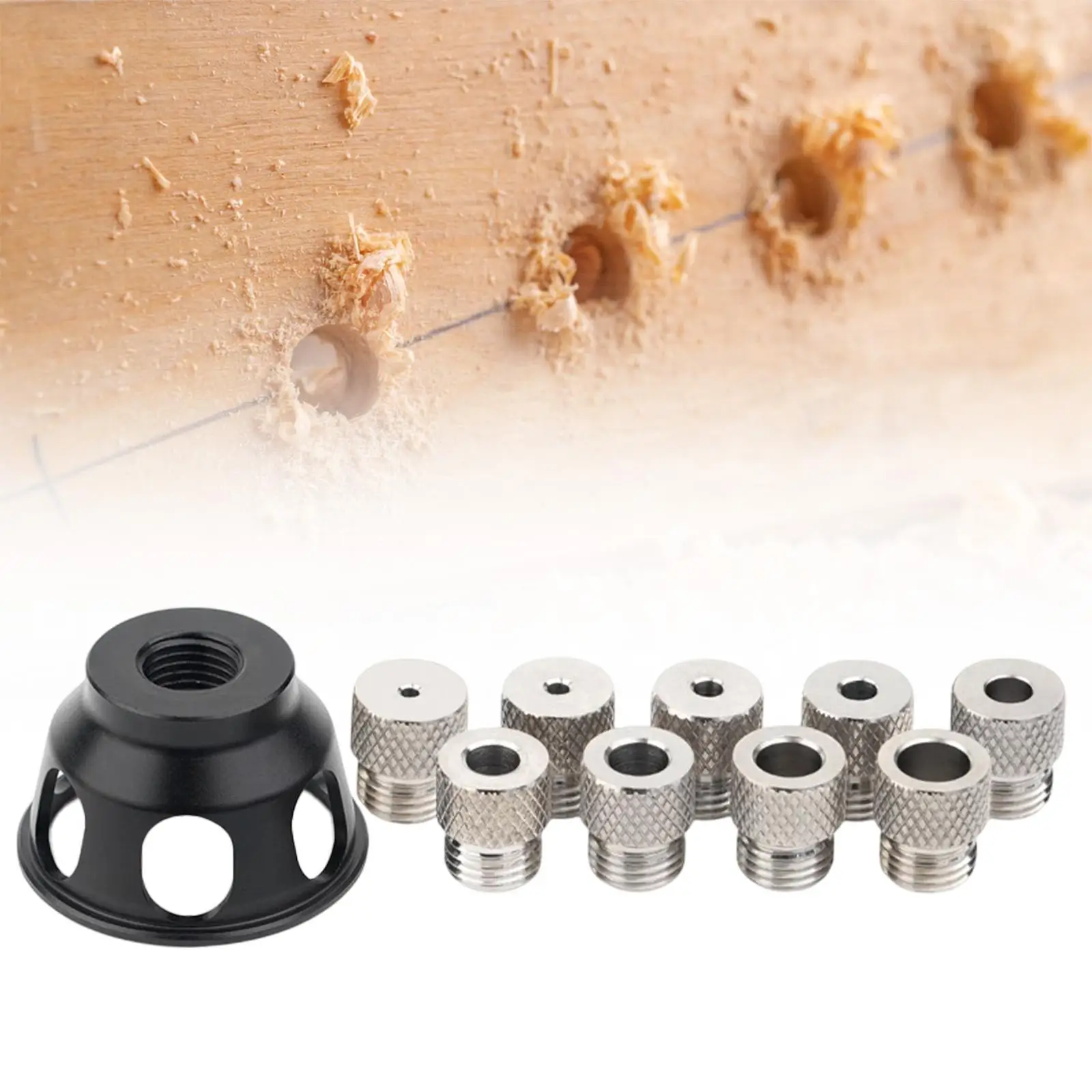 Verticale boorgeleider Doweling Jig Kit Perforator voor doe-het-zelf-meubels