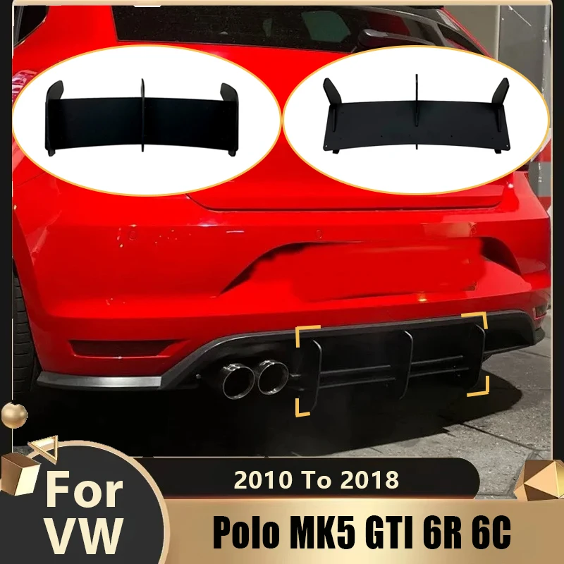 

For Volkswagen VW Polo MK5 GTI 6R 6C 2010-2018 Rear Bumper Diffuser Spoiler Splitter Two/Four Door Facelift Auto Parts Body Kits