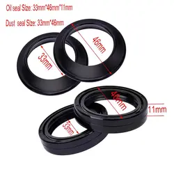33x46x11 33 46 11 Front Fork Damper Oil Seal & Dust Seal For SYM - SAN YANG CROX 50 HUSKY 125 WOLF LEGEND 125 XS125 K 33*46*11