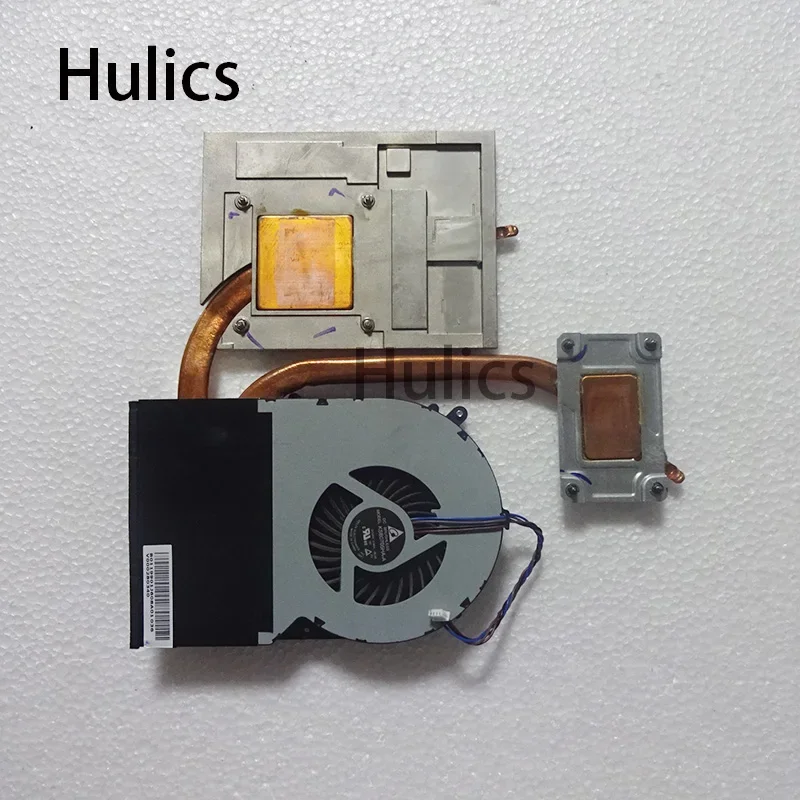 Hulics Used X870 X875 Laptop/notebook CPU Cooling Radiator Heatsink&Fan For Toshiba Qosmio KSB0705HA-A-BL68 V000280340