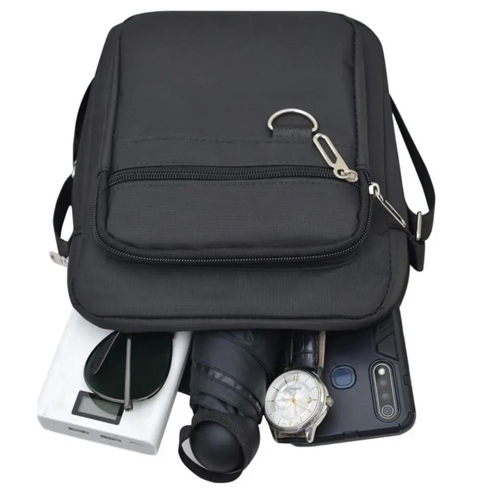 

New Oxford Cloth Polyester Crossbody Bags Waterproof Black Grey Blue Tote Bag Large Capacity Shoulder Bag Men Women