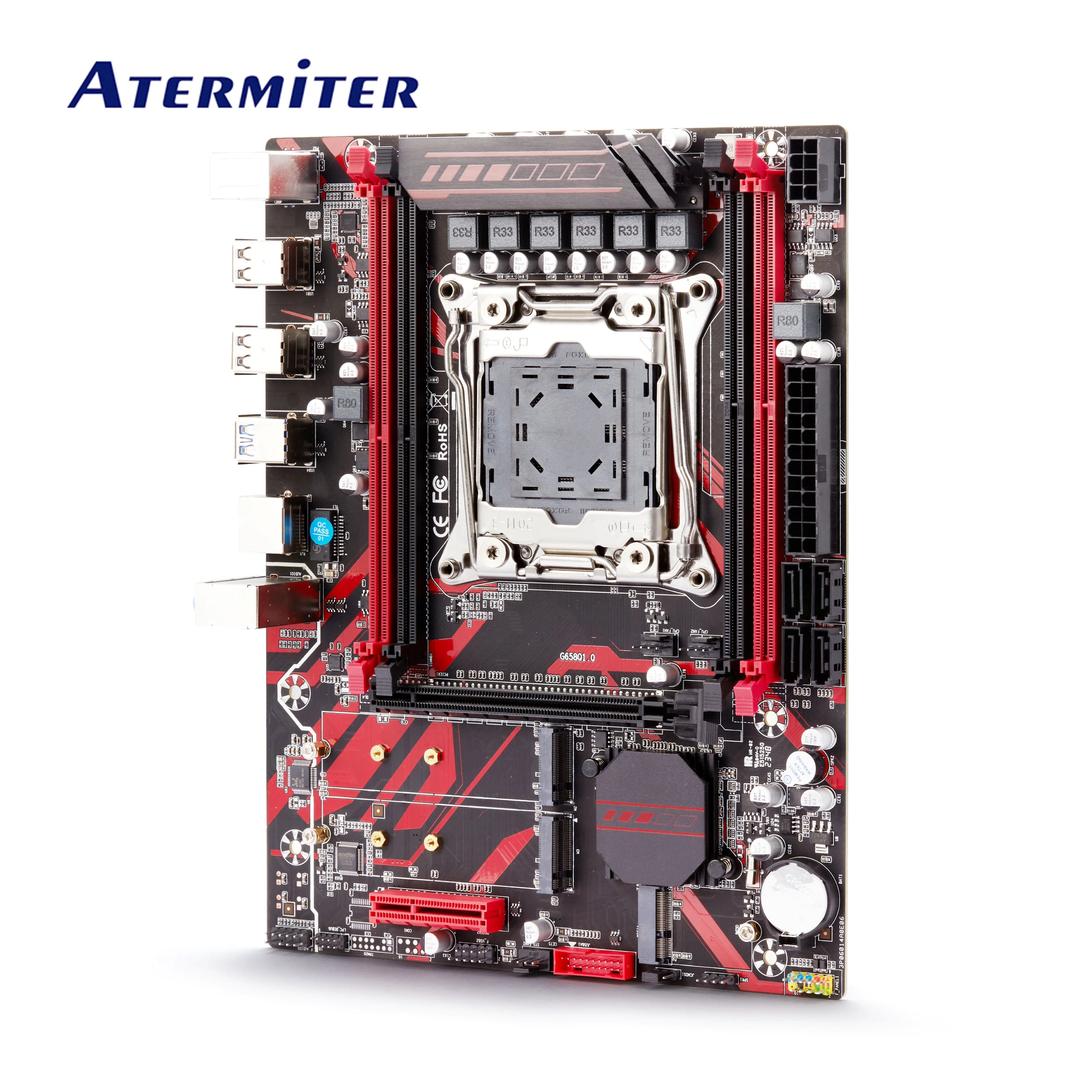 Atermiter X99 D4 DDR4 Motherboard Set With Xeon E5 2660 V3 LGA2011-3 CPU 2pcs X 8GB = 16GB 3200MHz DDR4 PC4 Memory REG ECC RAM