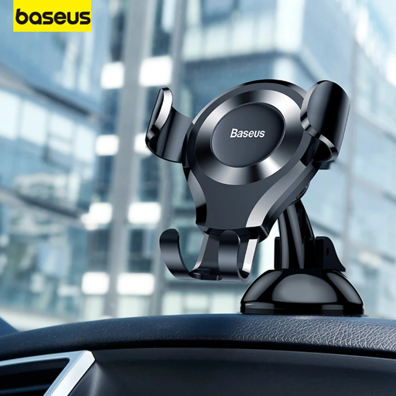 

Baseus Mobile Phone Holder Automobile Suction Cup Type Gravity Sensing Phone Bracket Stable for Phone Support Navigation in Car