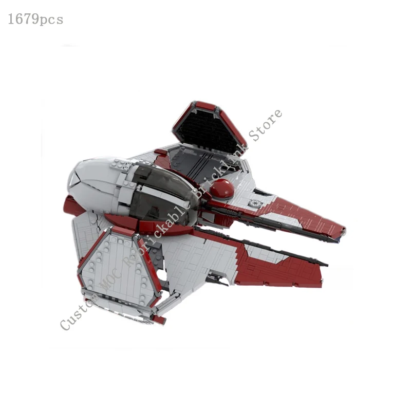 MOC blocks star movie space war UCS Eta-2 Actis class interceptor model DIY educational children's building toys gift