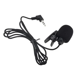 Universal Portable 3.5mm Wired Mini Mic Microphone 3 Pole Hands Free Clip on Microphone Mini Audio for PC Laptop Loudspeaker