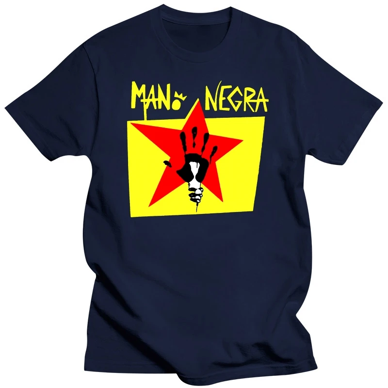 Print T Shirt Men Summer Style Fashion New Manonegra Mano Negra Manu Chao Rock Band T Shirt