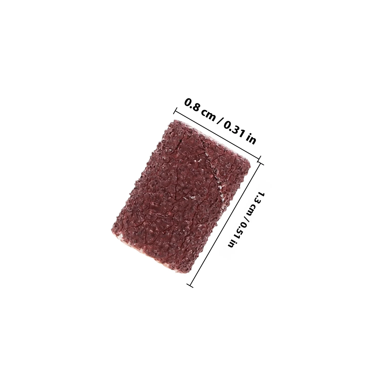 رؤوس الطحن الأكمام الكاشطة 80 #   أربطة صنفرة حصى 6 مم داخلية 8 مم قطر خارجي لأدوات مانيكير مثقاب الأظافر