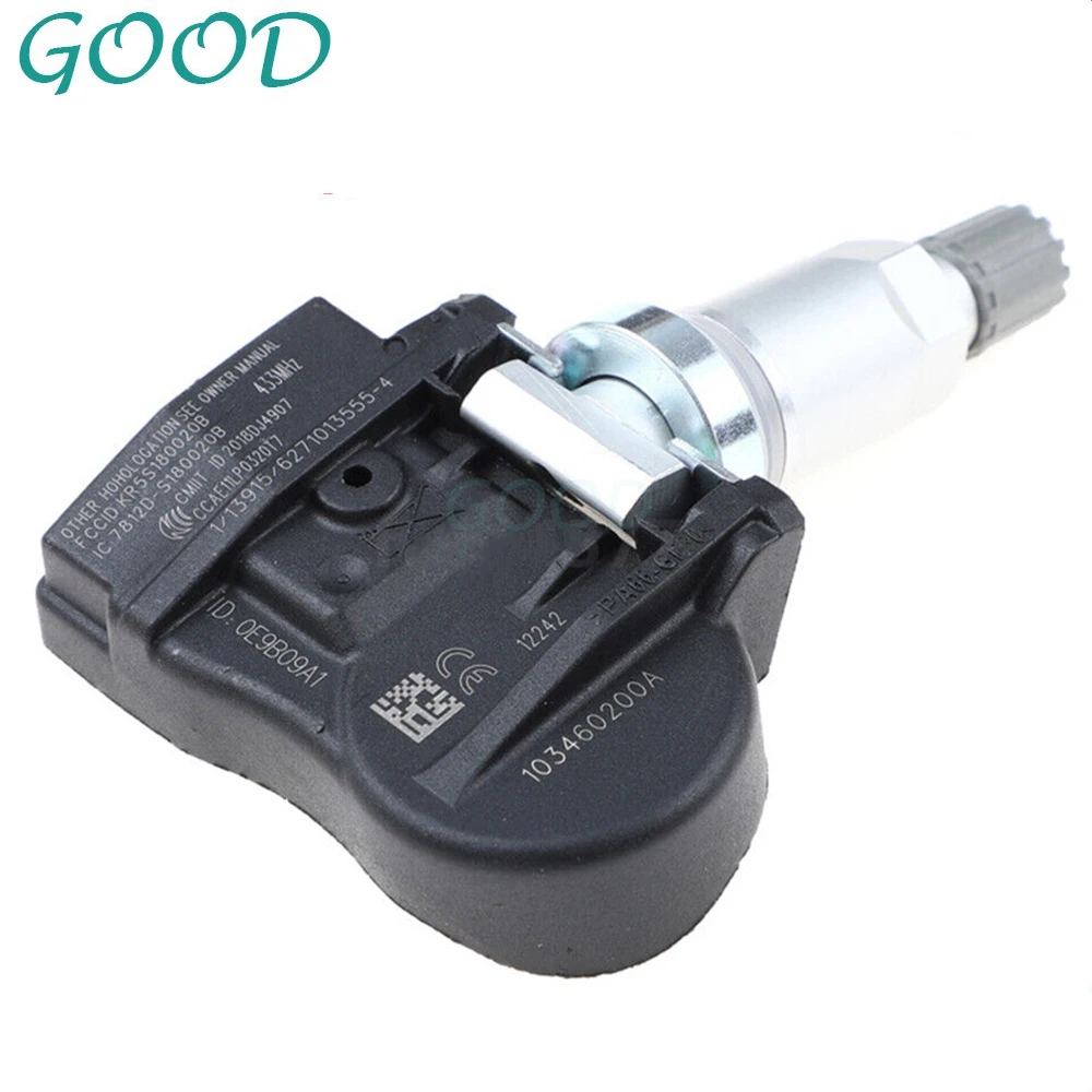 4 Pieces OEM 1034602-00-A 433MHz TPMS Tire Pressure Sensor For Tesl-a Model 3 Model X Model S