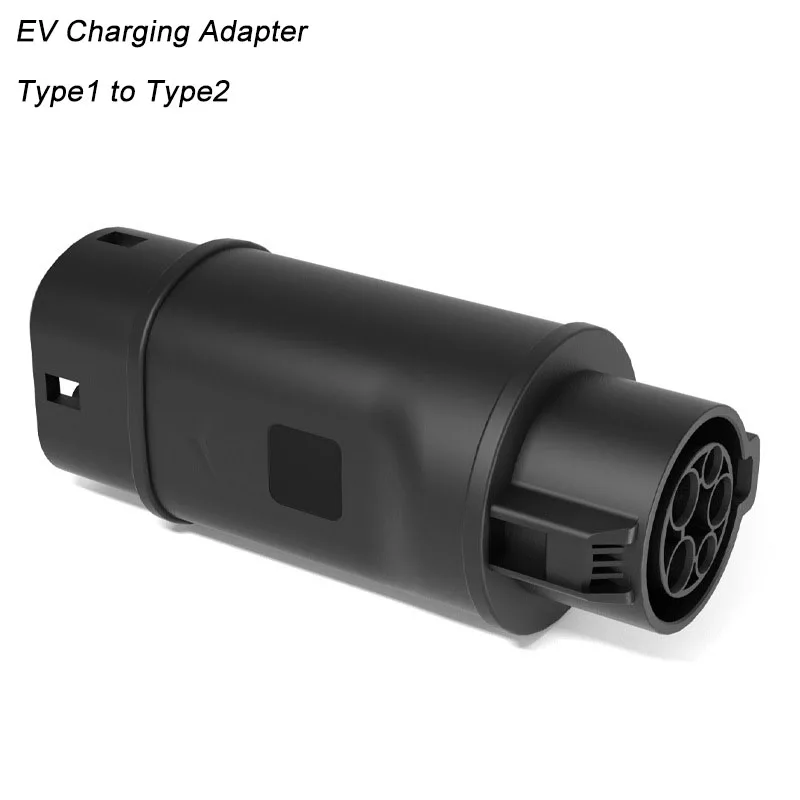 EV Charger Connector Type 1 to Type 2 Adapter Electric Vehicle Charging Adapter SAE j1772 to IEC62196 EV Charging Adapter