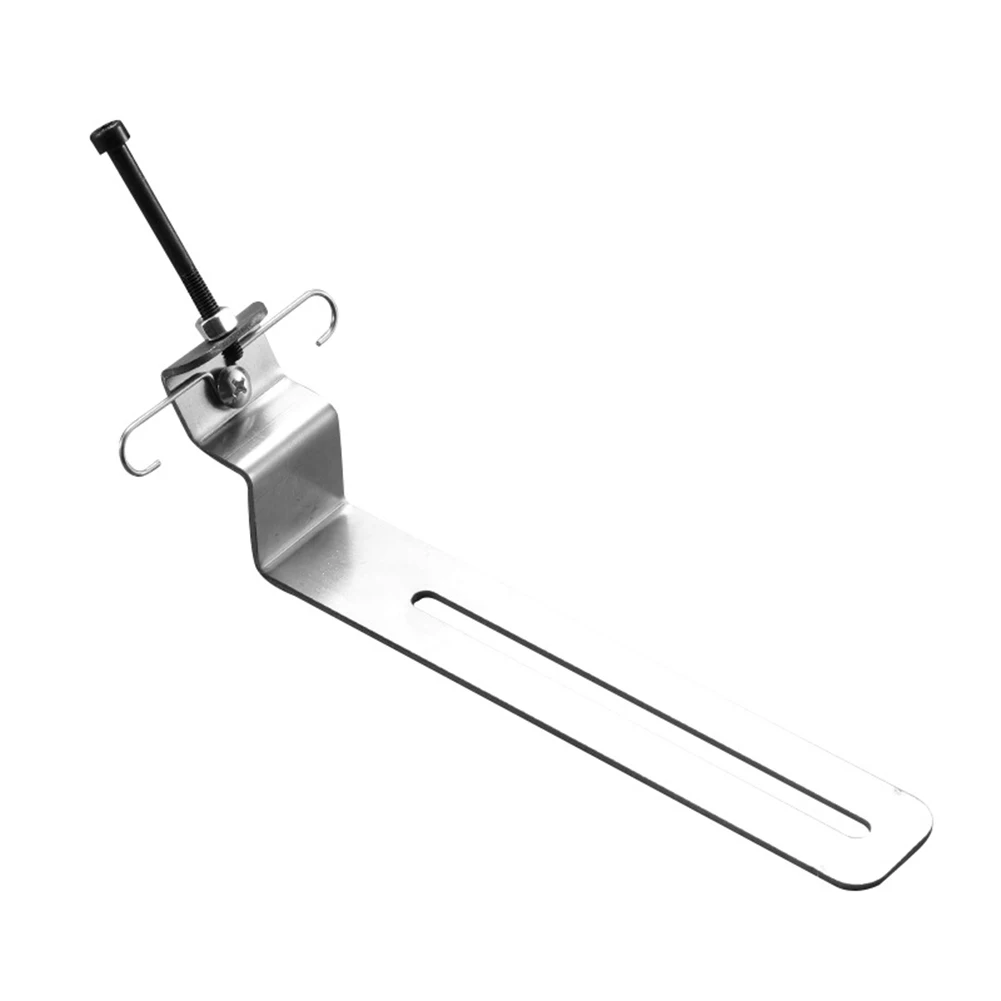 Stainless Steel Level Bracket with Non Drilling Installation and Vibration Resistant Spring Lock for Secure Holding