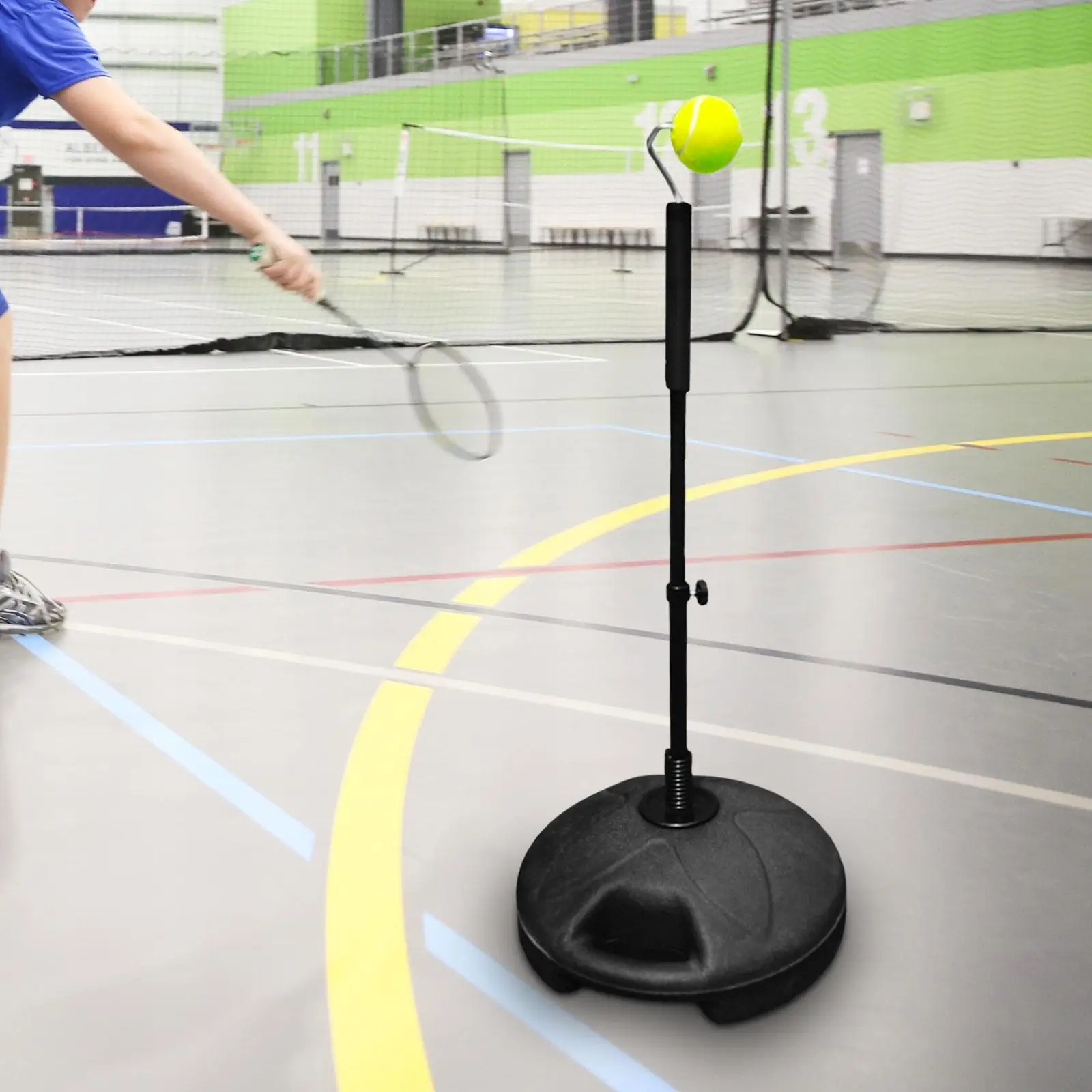 

Rebound Tennis Trainer Simulator Ball Machine for Topspin Training Exercise Gear Adjustable Height for Gym Park Home