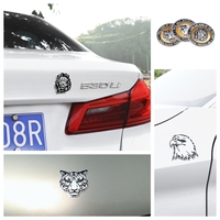 Car Decoration Metal Stickers Waterproof 3D Lion Eagle Tiger Shape Design Emblem Badge Decal Truck Auto Styling Car Accessories