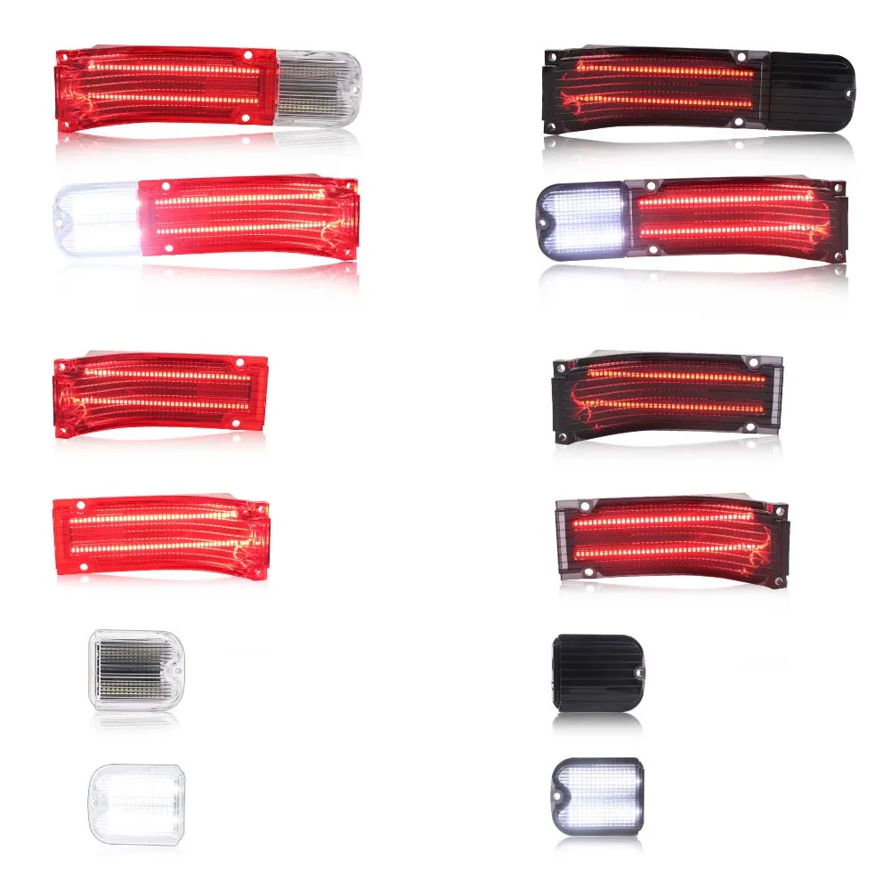 

2PCS Rear Bumper Brake Light Tail Light Backup Light Reverse Light Turn Signal Light W/LED For 1966 Chevrolet Chevelle/Malibu