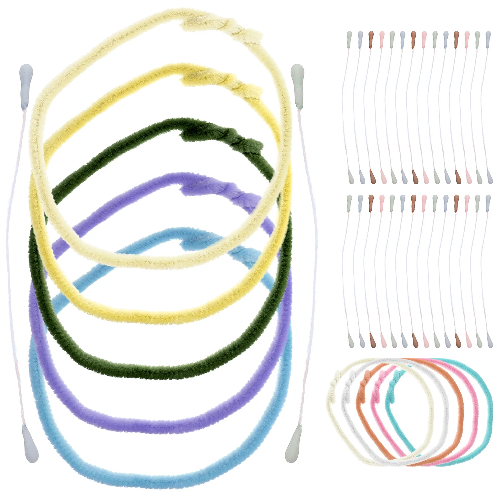 

10 Pcs Chenille Stems DIY Craft Kits Bendable Pipe Cleaner Toys Imitation Velvet Strips Kids Kids Chenille Sticks Crafts