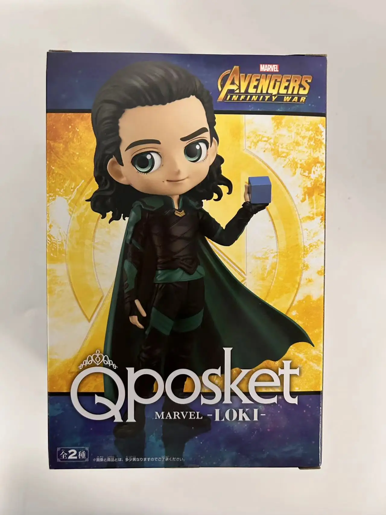 bandai original Banpresto Qposket Avengers Captain America Black