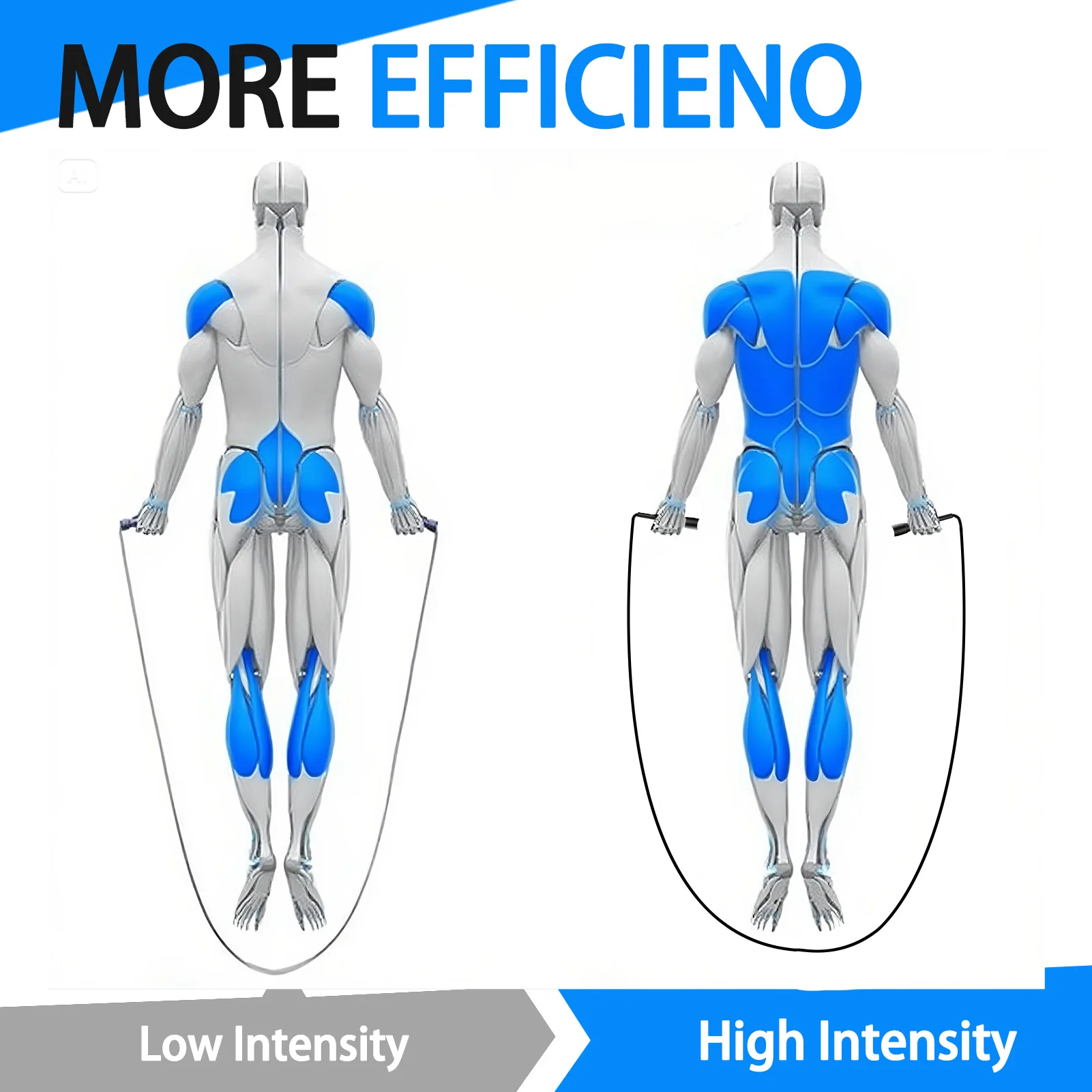 Profesjonalna skakanka MOGOLD: ergonomiczny, antypoślizgowy uchwyt, bezproblemowe ćwiczenia