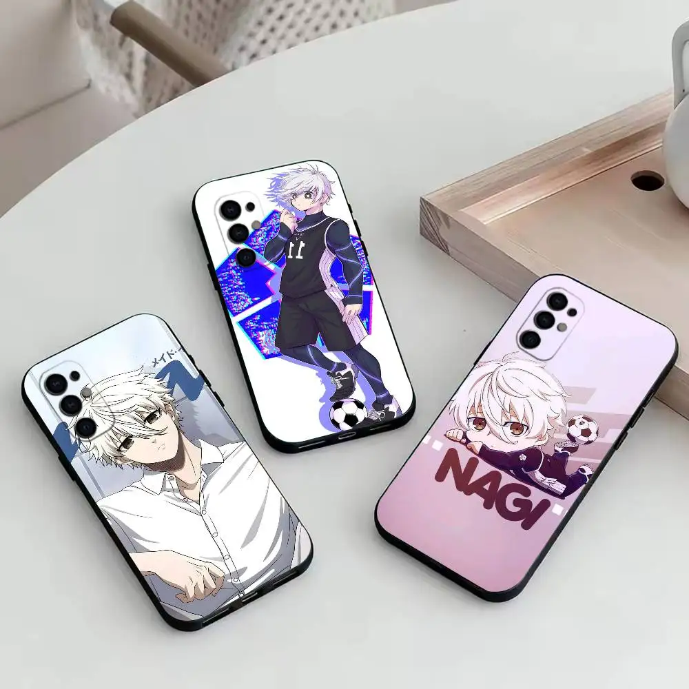 Blue N-Nagi Seishiro Phone Case For Samsung S25,S24,S21,S22,S23,S30,Ultra,S20,Plus,Fe,Soft Silicone Black Cover