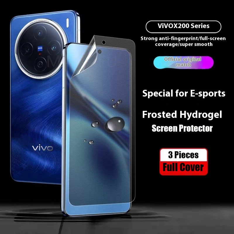 3Pcs Clear Matte Hydrogel Film for Vivo X200 Pro Mini Full Cover Soft TPU on the Screen Protector for VIVO X200 X200Pro no glass