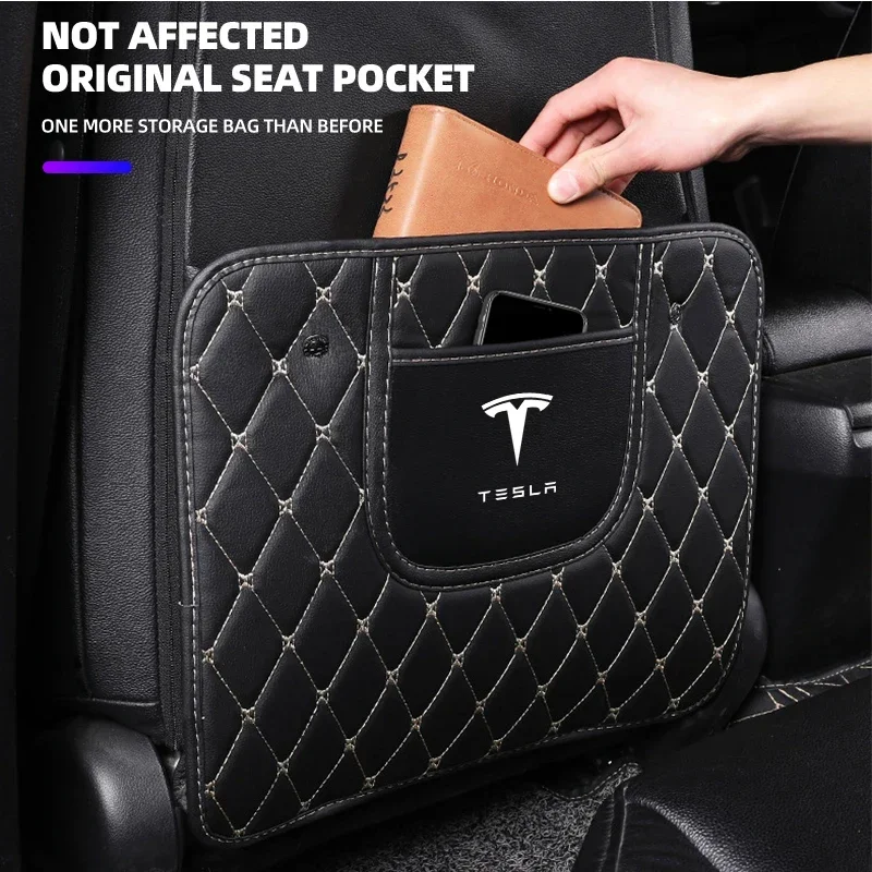 Car Rear Seat Anti Kicking Pads Half Pack Mat Auto Accessories For Tesla Model 3 S X Y Style Roadster Invader Coil Mod WYE K80