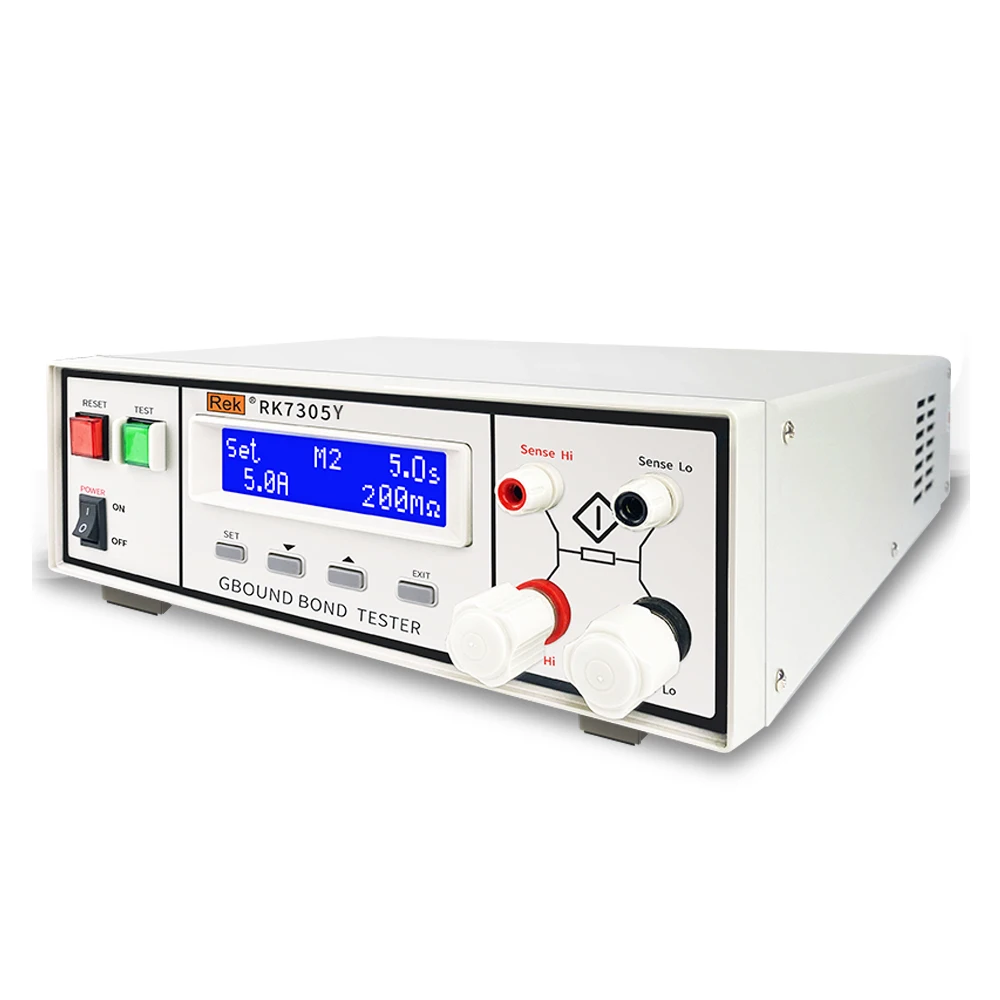 Rek RK7305Y Medical Ground Resistance Tester, Current AC3-30A, Resistance 0-510mΩ, Time 0-999.9s