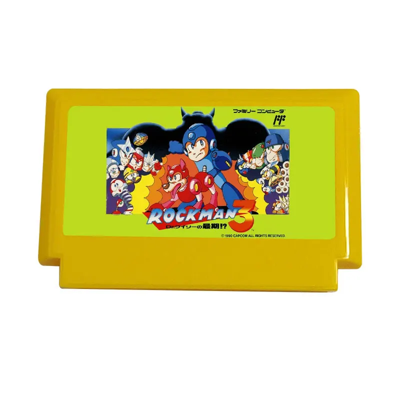 Megaman-3 Game Cartridge para TV Console, 8 Bit, 60 Pin, versão japonesa