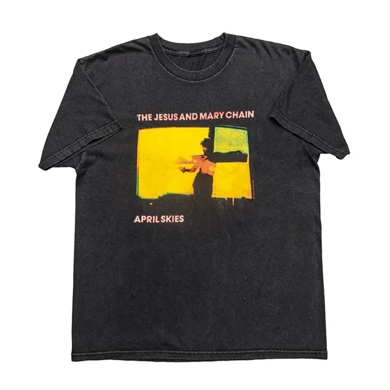 Fit The Jesus and Mary Chain Band Alternative Rock Post-punk American Streetwear Short-sleeved Men's T-shirt