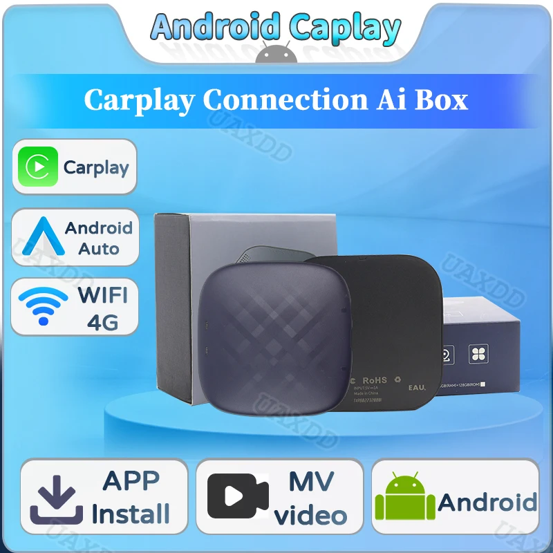 Full CarPlay AI box Car Android 13 YouTube Wireless Auto 3-in-1 USB Adapter TV GPS Navigation System Car to Mobile Connectivity