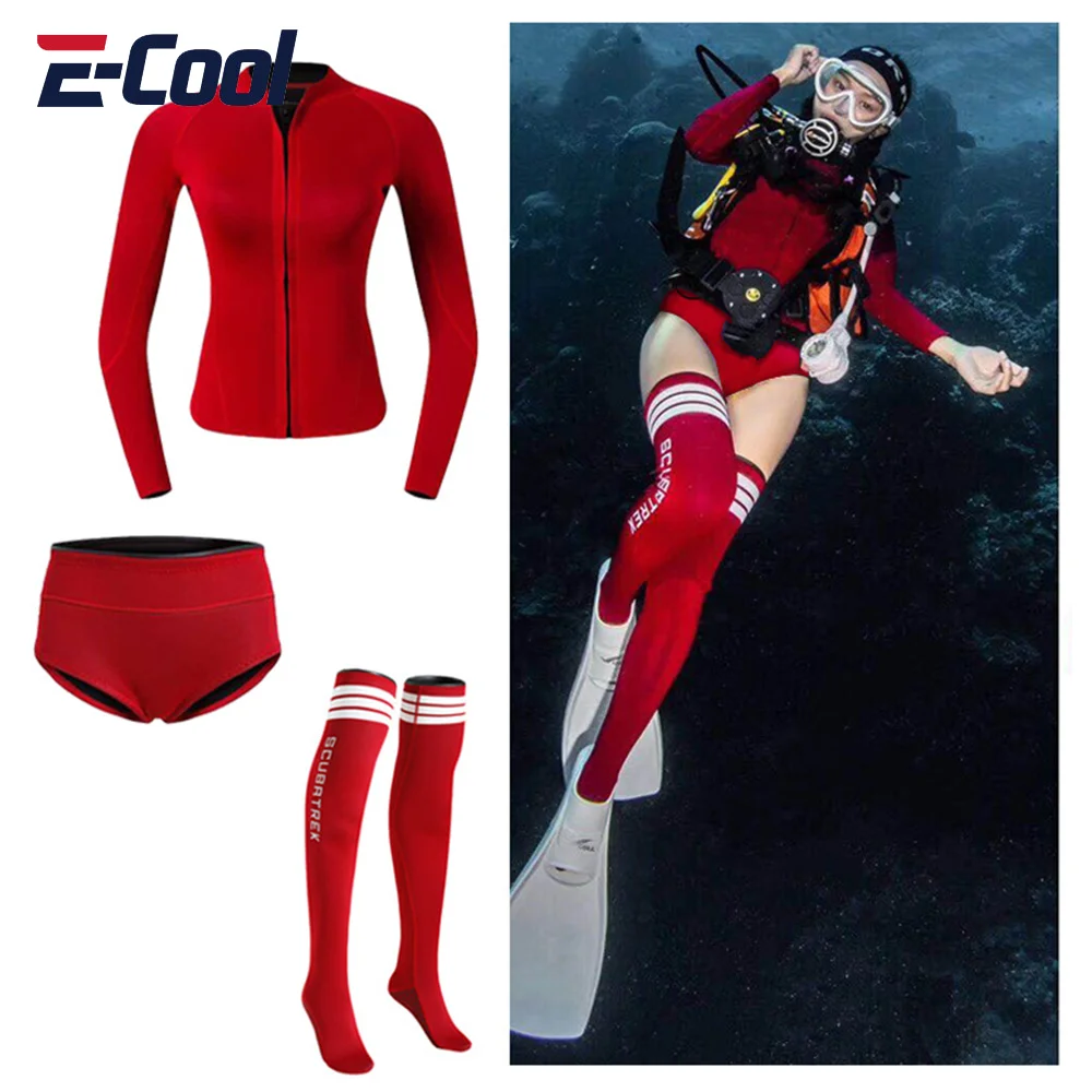 

2mm Wetsuit Split Korea Jellyfish Suit Snorkeling Free Deep Diving Wetsuit Long Sun Protection Surfing Swimming Diving Suit