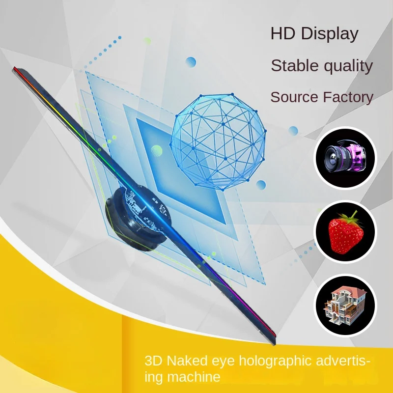 

Naked eye 3d holographic projector aerial imaging stereo advertising machine