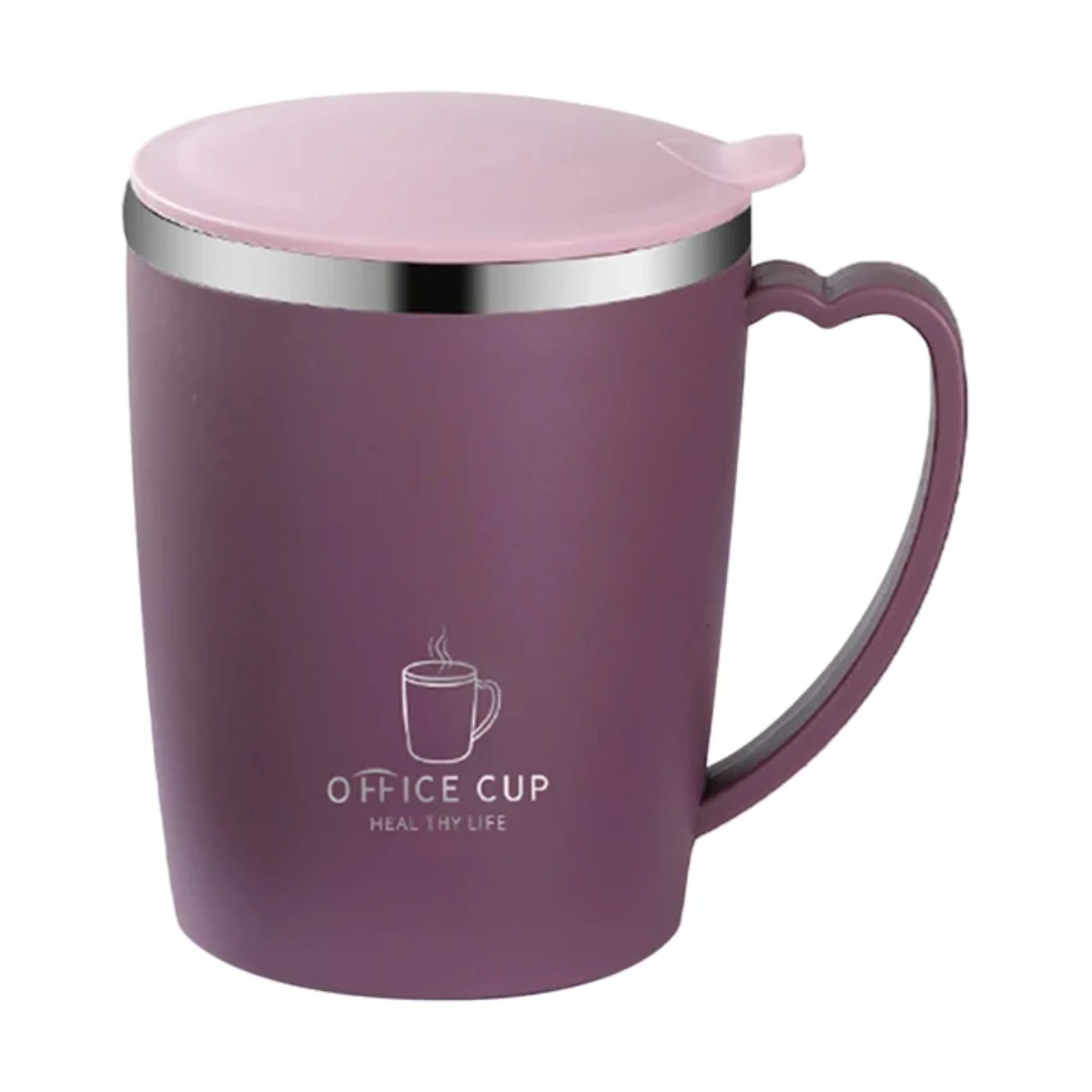 Stainless Steel Coffee Cup Mug With Lid Insulated Coffee Mug Double Wall Coffee Tumbler With Handle