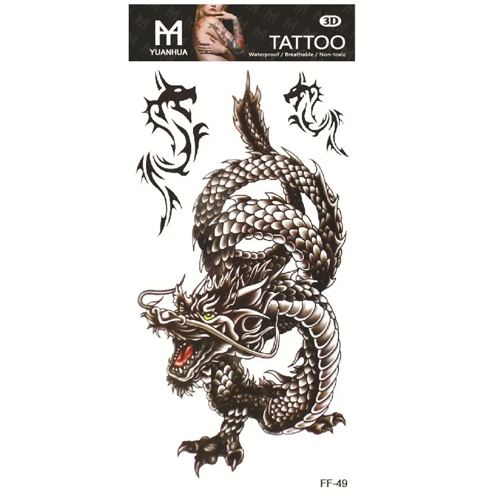 

Water Transfer Decals DIY Peony Waterproof Black Flowers Temporary Tattoo for Body Arm Leg Body Art Stickers Fake Tattoo