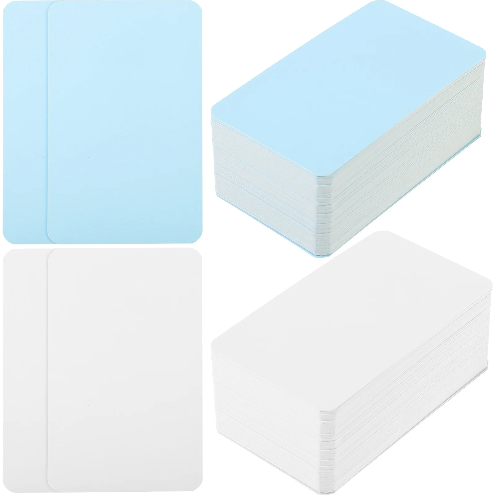 

200 Sheets of Paperboard Blank Cards Index Note Cards Learning Flash Cards Memo Card