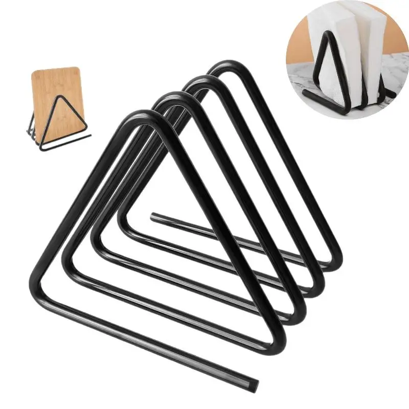 4-Slot Metal Cutting Board Stand Divided Organizer For Cutting Boards Kitchen For Cutting Boards For Easy Kitchen Storage Rack
