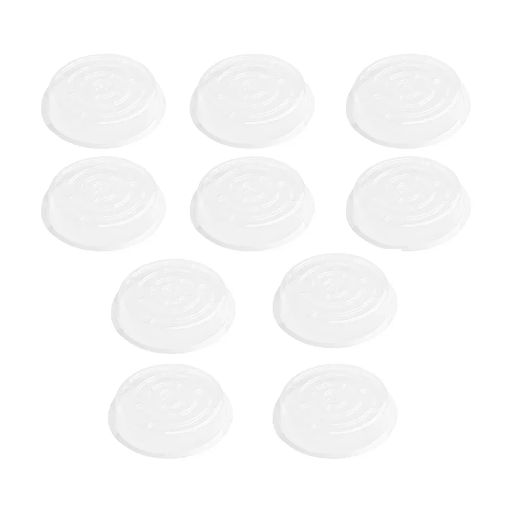 10pcs Garden Plant Saucer Drip Tray Round Pot Base Clear Snack Container PET Transparent Pot Trays Flower Pot Mat