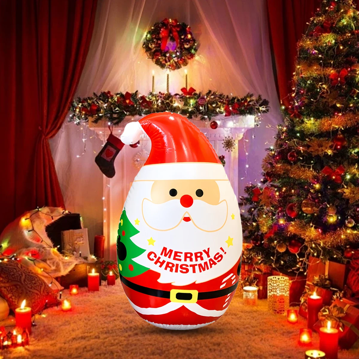 Weihnachtsschneemann alter Mann Weihnachtsmann Spielzeugbecher, Festival-Party-Dekoration, aufblasbarer Becher