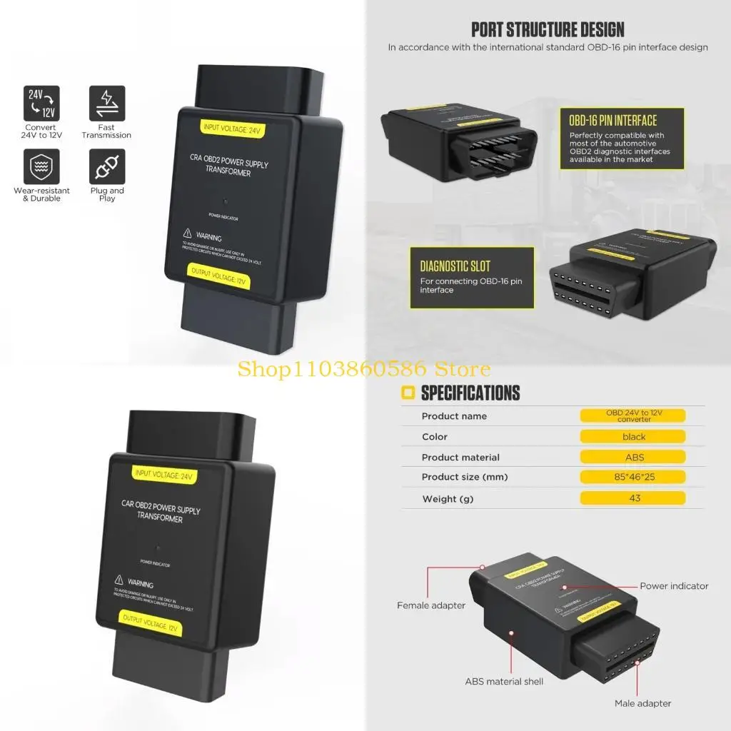 adaptateur-puissance-sonore-pour-camion-voiture-242a-reducteur-tension-24v-a-12v-convertisseur-abaisseur-obd