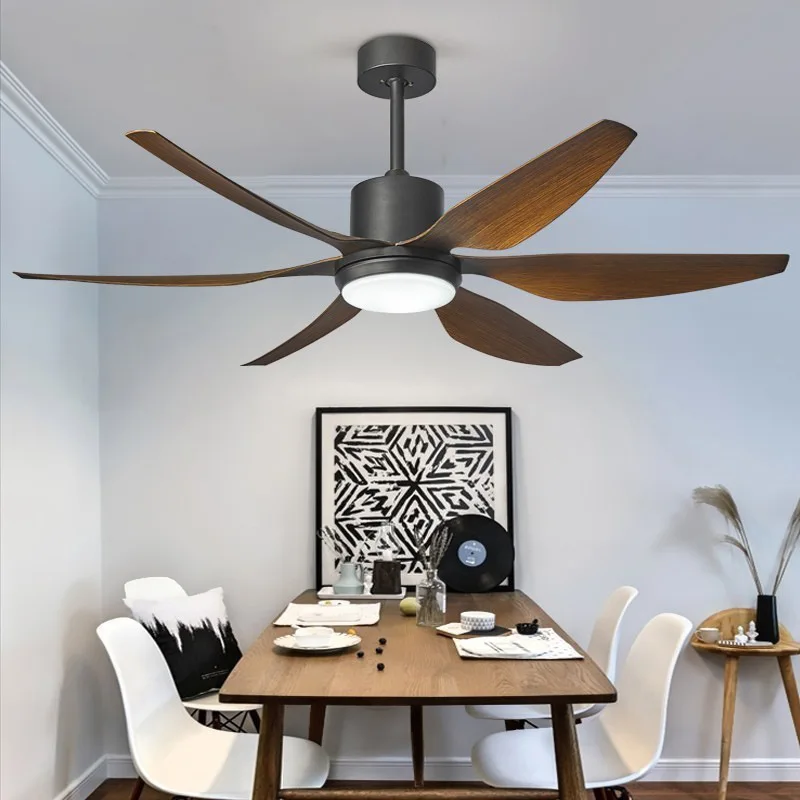 Modern Minimalist Variable Frequency Ceiling Fan Light Home Dining Living Room 54 66inch Large Fan Chandelier Lamp Super Quality