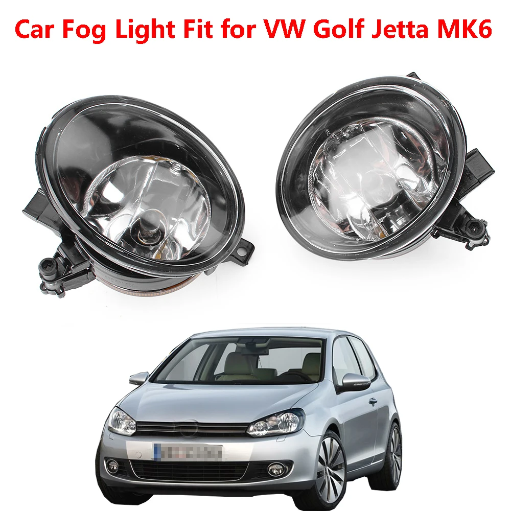 1* Car L/R Fog Lights Headlight Front Bumper Fog Lamp 5K0941699 For VW Golf MK6 plus Cabriolet Jetta MK6 Eos 1F Caddy 2K Touran