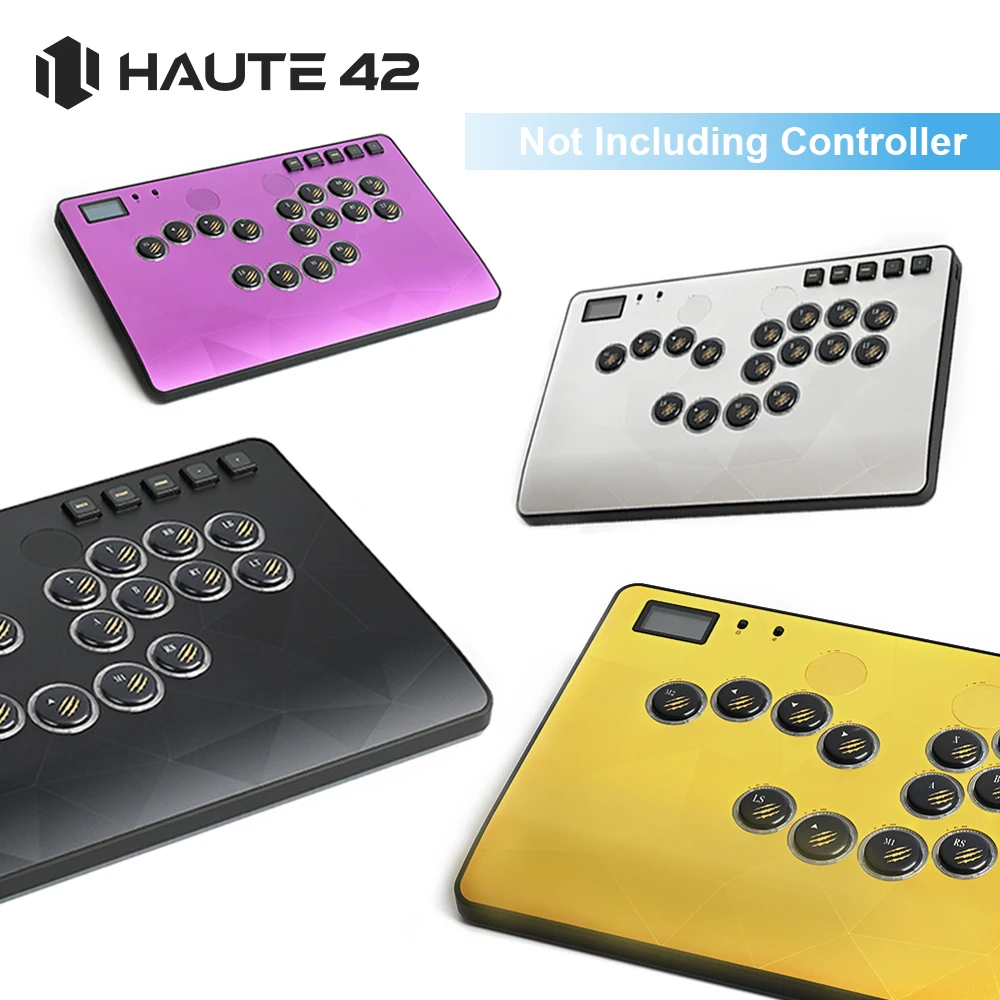 Haute42 磁気アルミニウム合金パネル HautePad C-AT レバーレスコントローラー用 レーザー刻印ダイヤモンドパターンメタルパネル付き